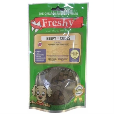 (فرشی) تشویقی دنتال مدل Beefy Cubes وزن 80 گرم
