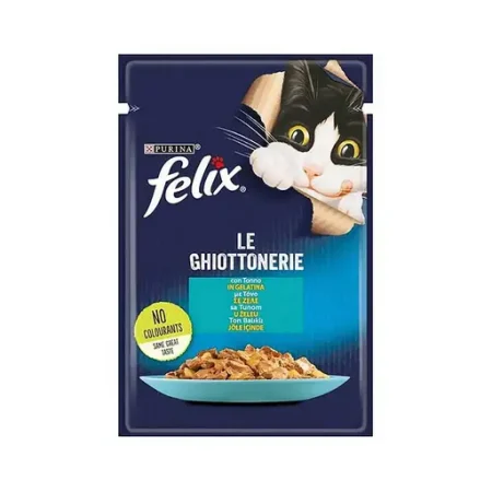 (فلیکس) سوپ گربه بالغ با طعم ماهی تن در ژله 85 گرمی
