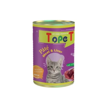 (تاپت) کنسرو گربه بالغ با طعم گوشت و جگر 400 گرمی