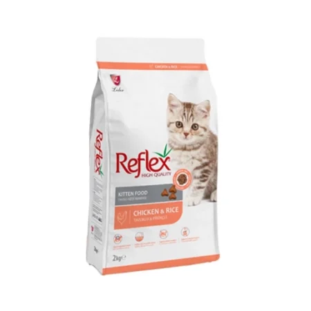 (رفلکس) غذای خشک بچه گربه با طعم مرغ و برنج 500 گرمی