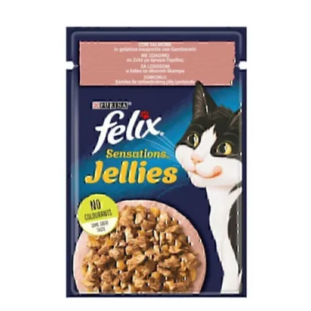 (فلیکس) سوپ گربه بالغ با طعم میگو در ژله 85 گرمی
