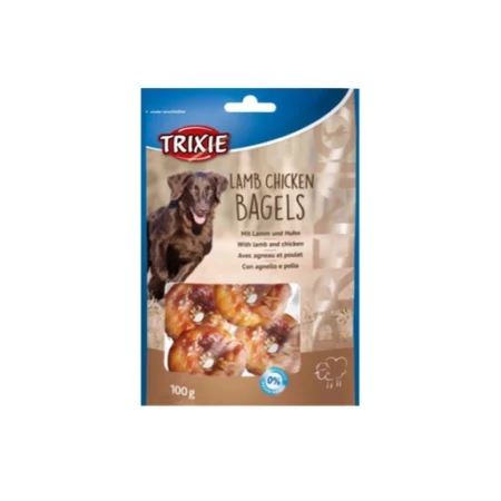 (تریکسی) تشویقی دوناتی مخصوص سگ با طعم مرغ و گوشت بره 100 گرمی