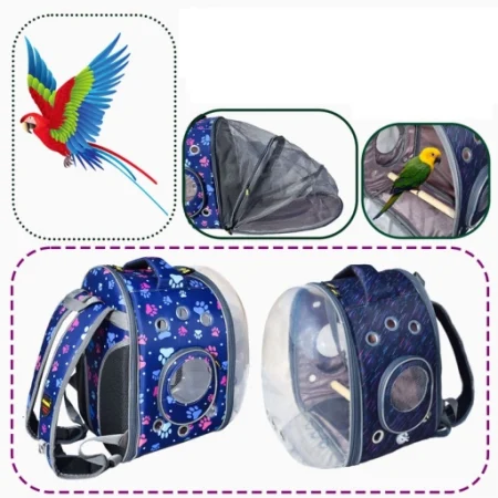 (دنیل) کیف حمل فضائی شفاف پشت چتری مدل Shine مخصوص پرندگان LD24-Birds