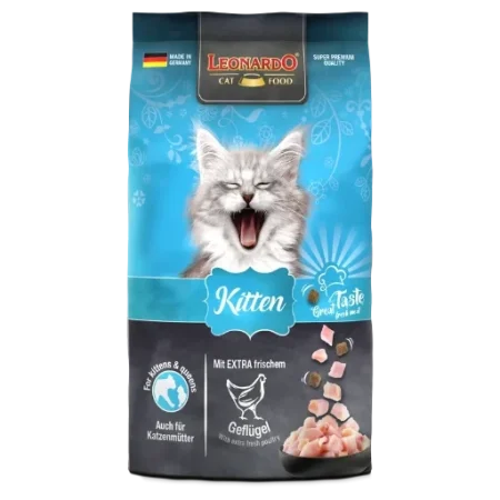 (لئوناردو) بچه گربه غذای خشک 500 گرمی
