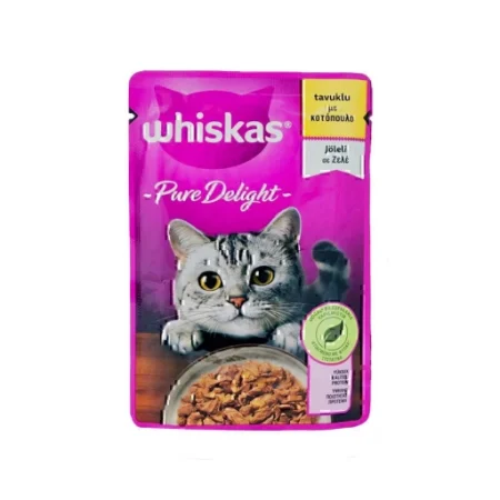 (ویسکاس) سوپ بچه گربه با طعم مرغ در ژله 85 گرمی