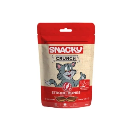(اسنکی) تشویقی کرانچی با طعم مرغ و پنیر مناسب تقویت استخوان ها وزن 60 گرم