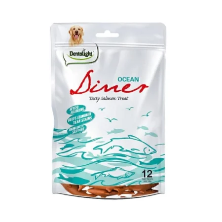 (دنتالایت) تشویقی سگ Ocean Diner مغزدار با طعم ماهی سالمون 108 گرمی